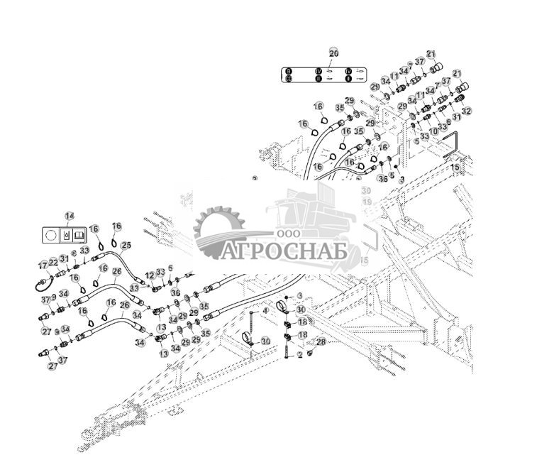 Проточные гидравлические шланги, TBH (765101 - 775100) - ST873513 160.jpg